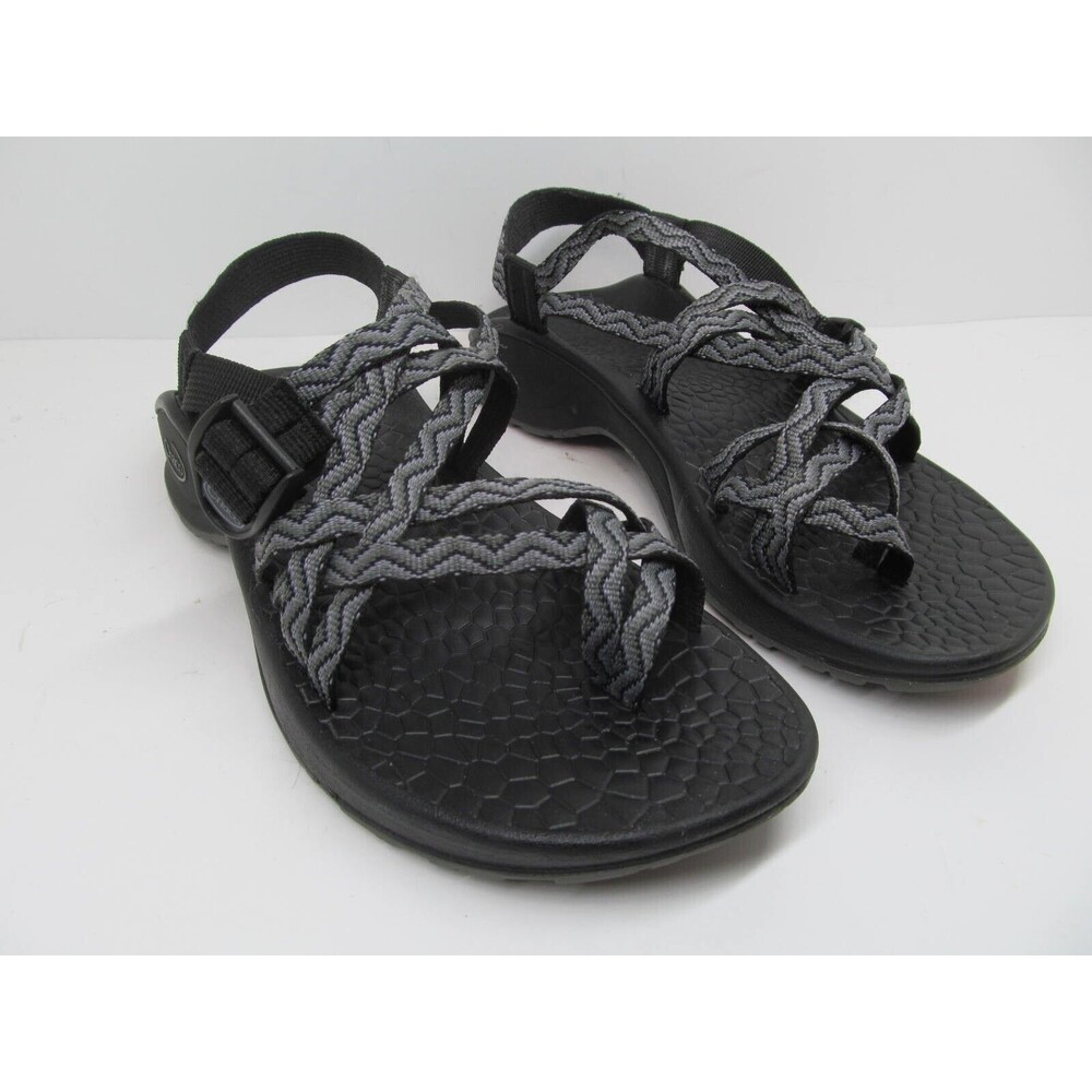 Chaco Updraft Eco Tread  Sandals Black Waves Womens Size 8 M (J105182) Excellent